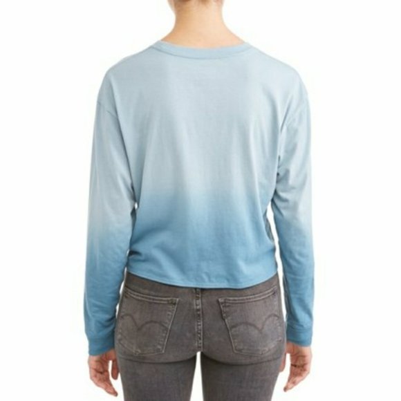 Harry Potter Logo Ombre Tie Front Crop Top EUC  2X - Picture 5 of 8